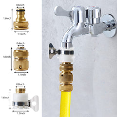 4Pcs Brass Garden Hose Quick Connect Tap Pipe Connectors
