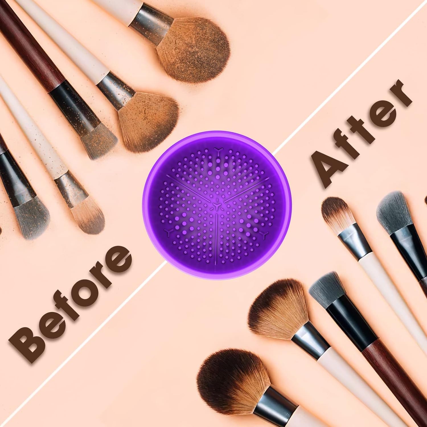 Electric Makeup Brush Cleaner - Fast & Easy Cosmetic Brush Cleaning Machine