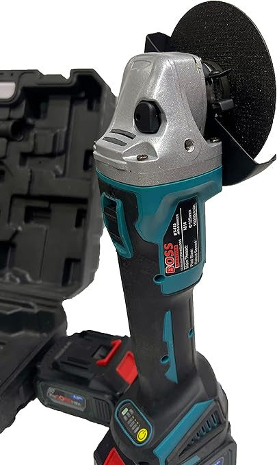 Cordless Double Battery Angle Grinder - Portable Power Tool