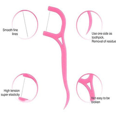 2-in-1 Oral Care Toothpick & Floss Set for Fresh Breath - 20 Pcs 