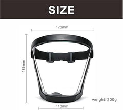 Transparent Full Face Shield Mask for Clear Protection