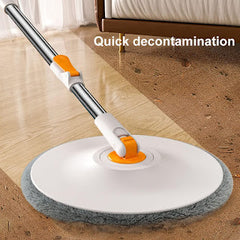 360° Rotating Square Mop with Water Filtration & Pet Hair Removal