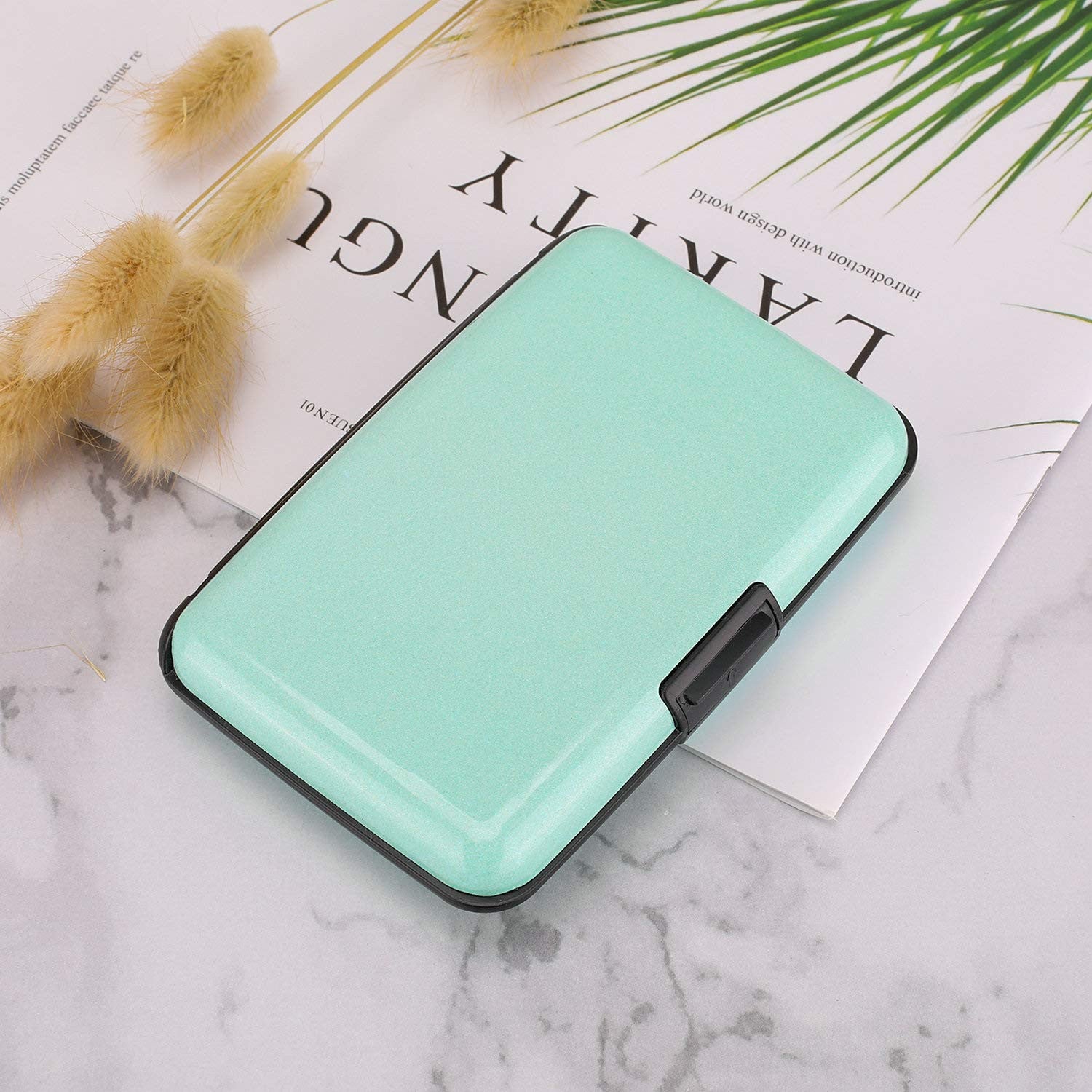 Slim Aluminum Card Holder for Credit Cards and IDs