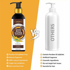 Rice Water Shampoo for Strength & Growth - Sulfate & Paraben Free