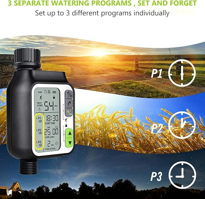 Digital Water Timer with Rain Sensor for Drip Irrigation