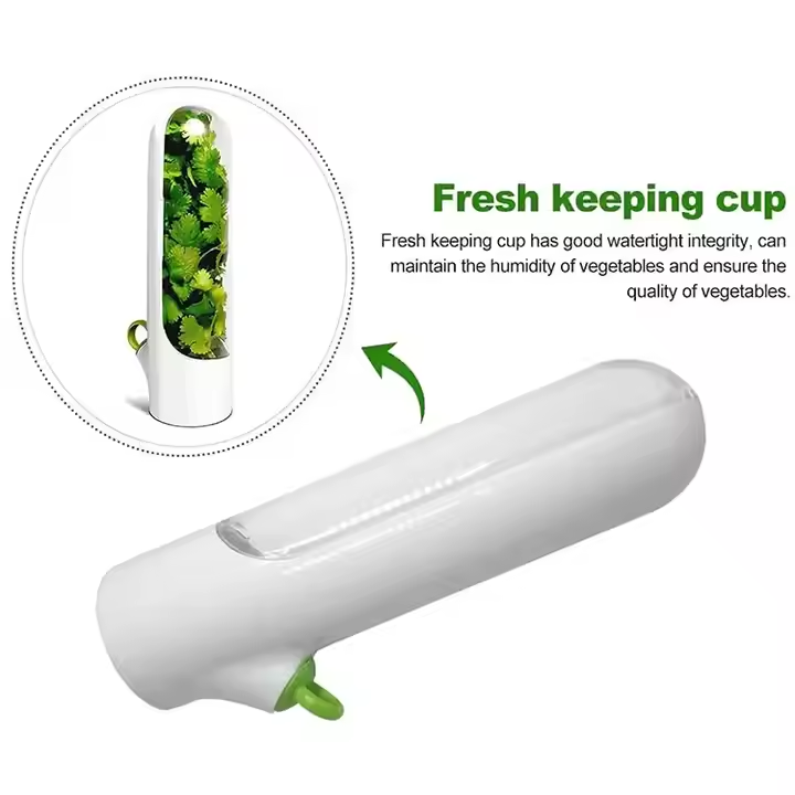 Fresh Herb Saver Capsule Case for Fridge - Keep Herbs Fresh