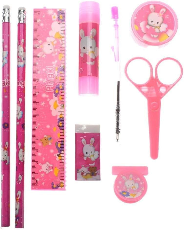 10 Pcs Kids Stationery & Art Craft Set - Complete Stationery Kit