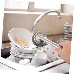 40-70 Character Product Name: Durable Stainless Steel Dish Scrubber Set with Steel Ball Brushes