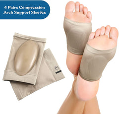 Arch Support Heel Sleeve for Flat Feet & Plantar Fasciitis Relief