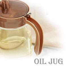 600ml Glass Oil Dispenser with Wide Opening and Accurate Pouring