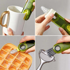3-in-1 Multi-Function Cleaning Brush for Bottles, Cups & Grooves