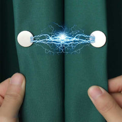 Magnetic Curtain Close Buckle - Detachable, Nail-Free, Strong Magnet - 1 Pc