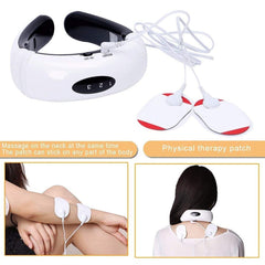 Electric Pulse Neck Massager with 6 Modes & 16 Levels for Pain Relief