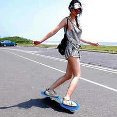 Bronx Waveboard Aluminium 360° Rotating Alloy Two-Wheel Skateboard