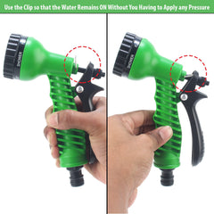 Adjustable Garden Hose Nozzle Water Spray Gun with Anti-Slip Grip