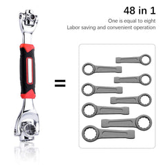 Tiger Wrench 48-in-1 Swivel Head Multi-Tool for Auto & Home Repairs