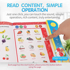 Kids' Interactive Phonetic Learning Book with Music & Sounds