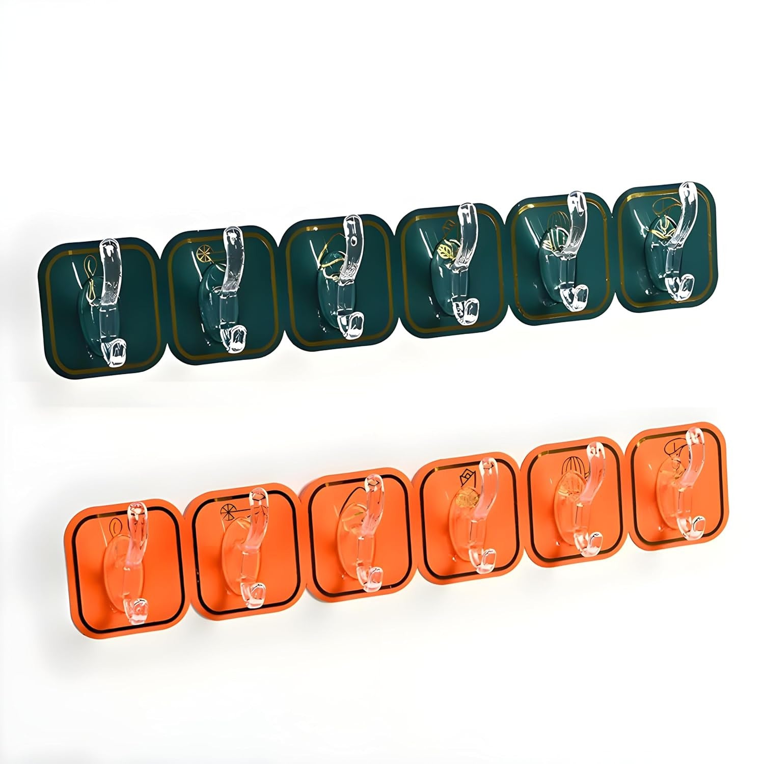 6 Hook S-Shape Hanger Strip for Kitchen Organization