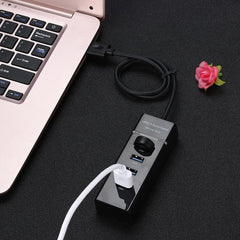4-Port USB Hub with 1.2m Cable, USB 3.0, Bluetooth Support