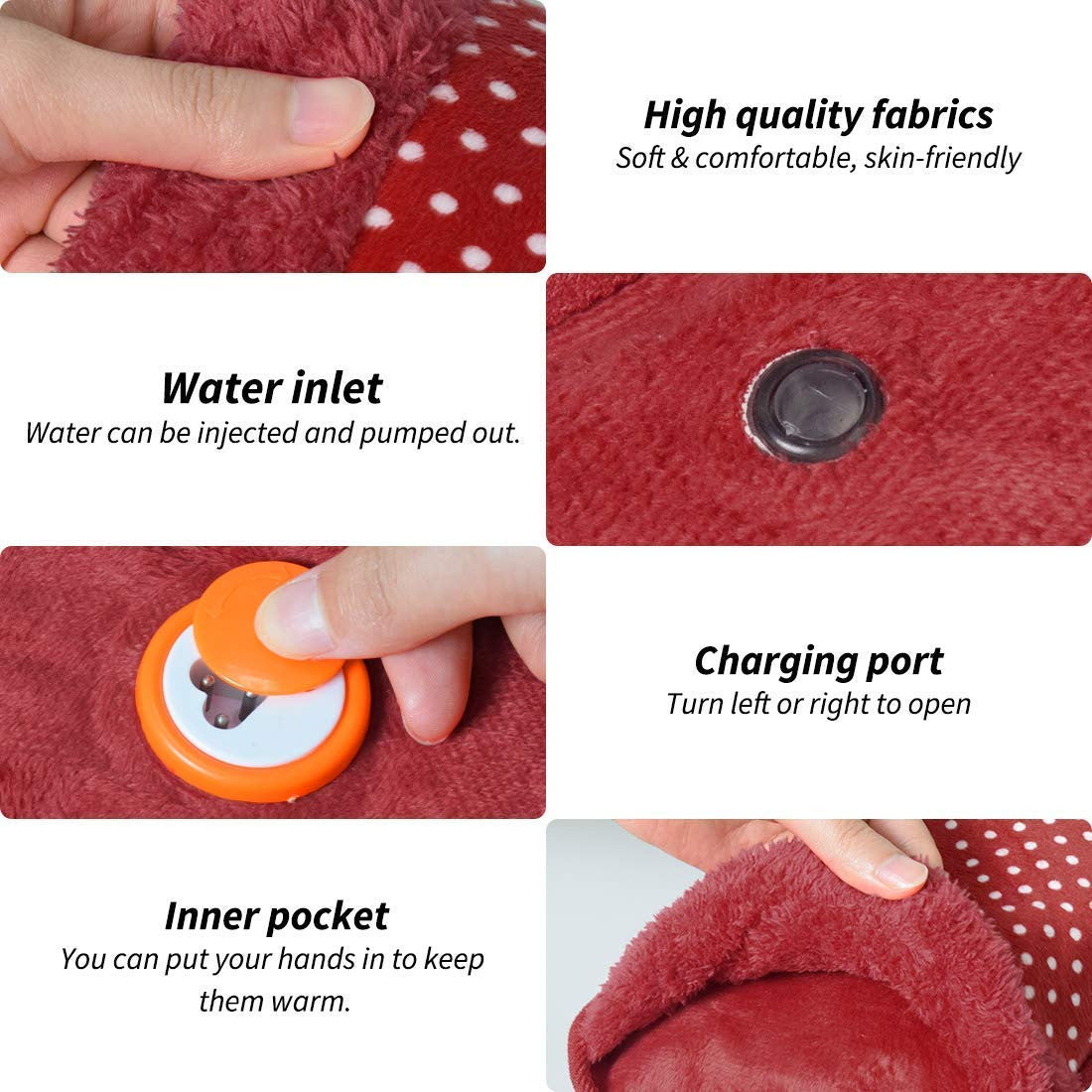 Electric Hot Water Bag & Heating Pad for Pain Relief
