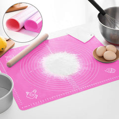 Non-Stick Silicone Roti & Pastry Mat 50x40cm for Baking & Rolling