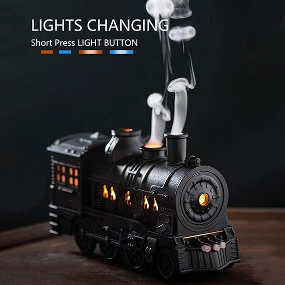Retro Train Essential Oil Diffuser & Humidifier for Aromatherapy