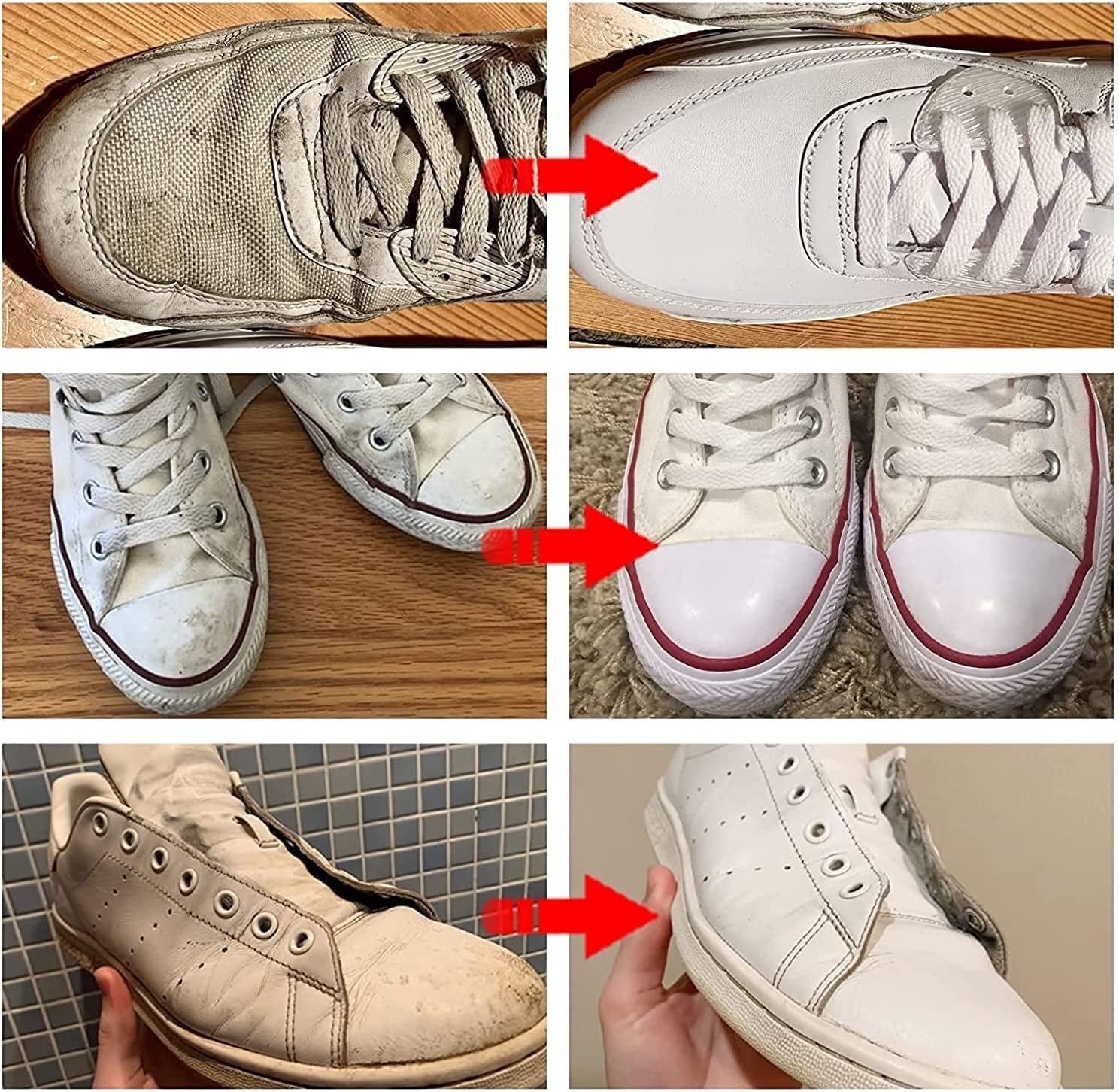 White Shoe Cleaning Cream for Stain Removal and Whitening