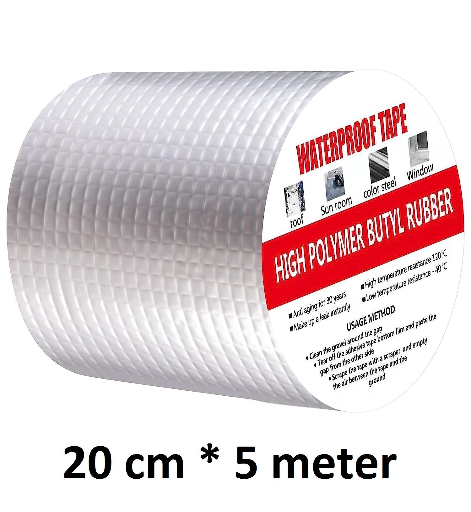 Heavy Duty Aluminium Foil Waterproof Repair Tape for Pipes & Roofs