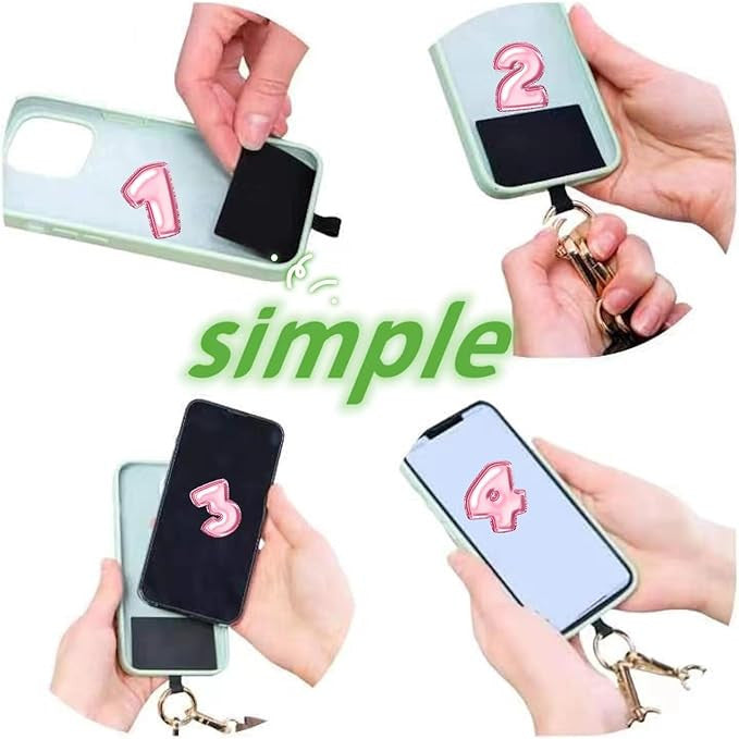 Adjustable Phone Strap with Zippered Wallet Pouch
