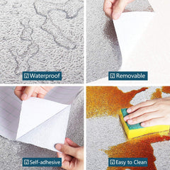 Aluminium Foil Kitchen Backsplash Stickers - Oil Proof & Heat Resistant