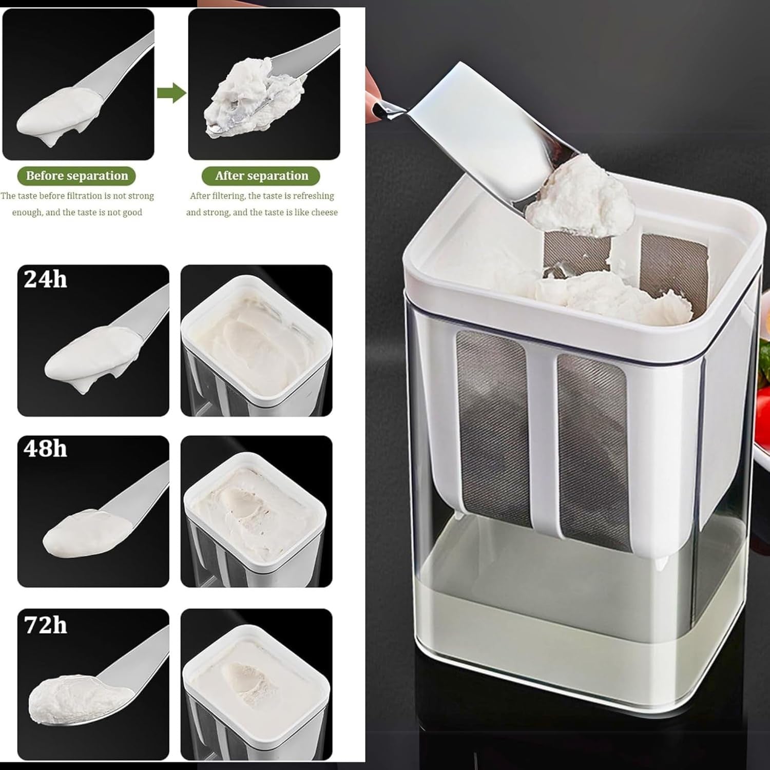 China Yogurt Filter & Curd Strainer Box for Homemade Yogurt