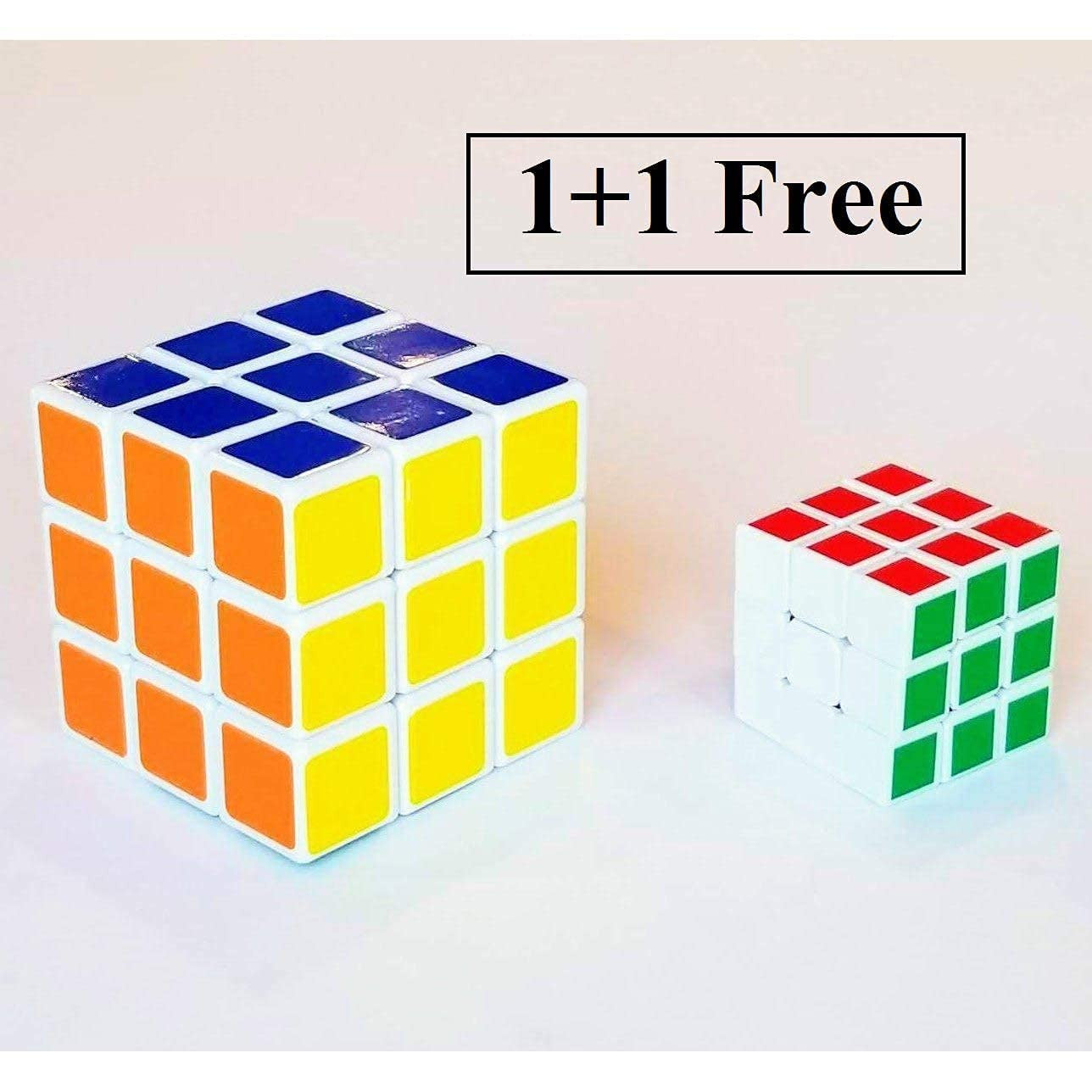 2 PIs Magic Cube Combo Set: High-Speed 3x3 & 3x3 Small Puzzles