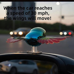 Fluttering Bird Vehicle Ornament for Elegant Car Decor