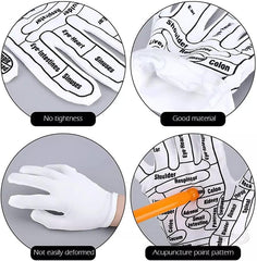 Reflexology Finger Massage Gloves for Pain Relief & Stress Relief