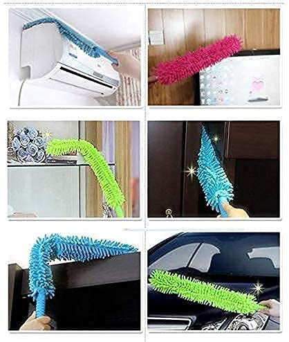 Extendable Microfiber Fan & Home Dusting Brush for Ceiling, Floor & Car