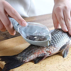 Fish Scale Scraper with Lid - Fast, Safe, and Easy Fish Cleaning Tool