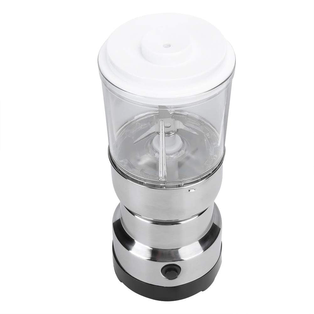 Electric Coffee & Spice Grinder with Transparent Lid and Stainless Steel Blades