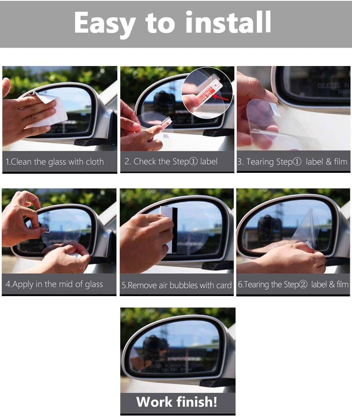 Rainproof Car Mirror Protective Film - Waterproof & Anti-Fog