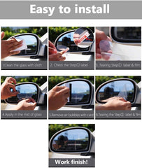 Rainproof Car Mirror Protective Film - Waterproof & Anti-Fog