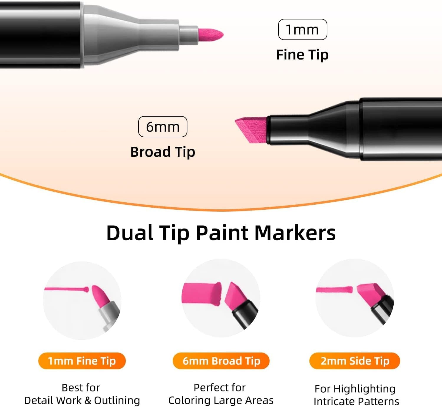 24 Pcs Color Markers Pen Set for Drawing and Sketching