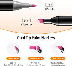 24 Pcs Color Markers Pen Set for Drawing and Sketching