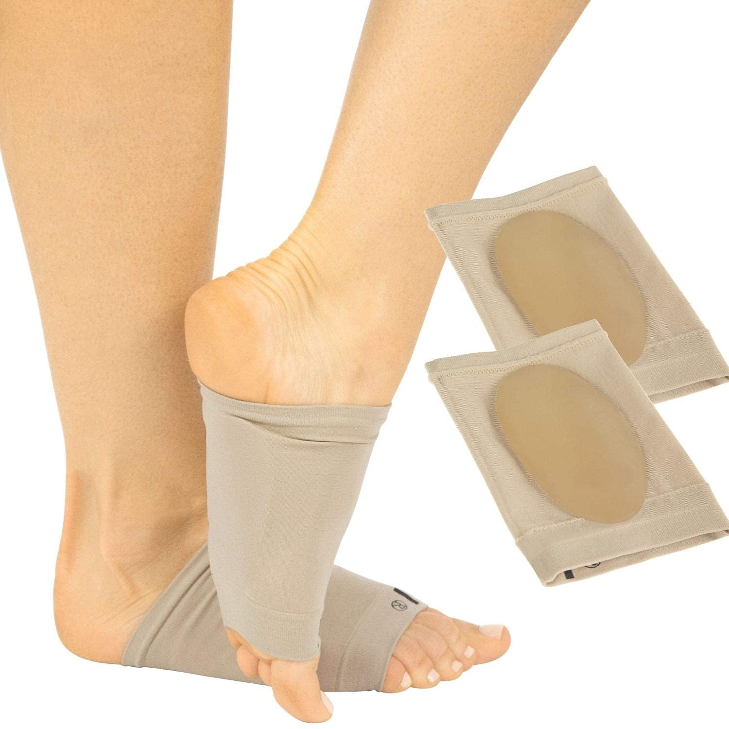 Arch Support Heel Sleeve for Flat Feet & Plantar Fasciitis Relief