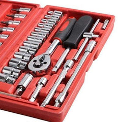 46-in-1 Multi-Purpose Tool Kit with Screwdriver, Socket Set & Case