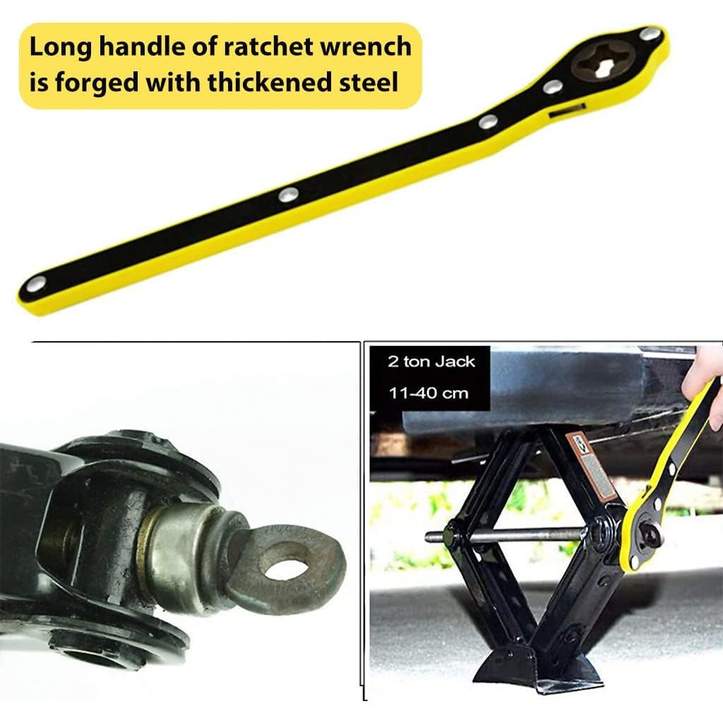Universal Car Jack Ratchet Wrench for Easy Lifting