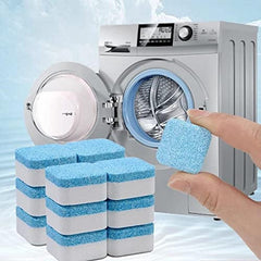 Deep Clean Washing Machine Tablets (12 pcs) for Fresh, Odor-Free Laundry