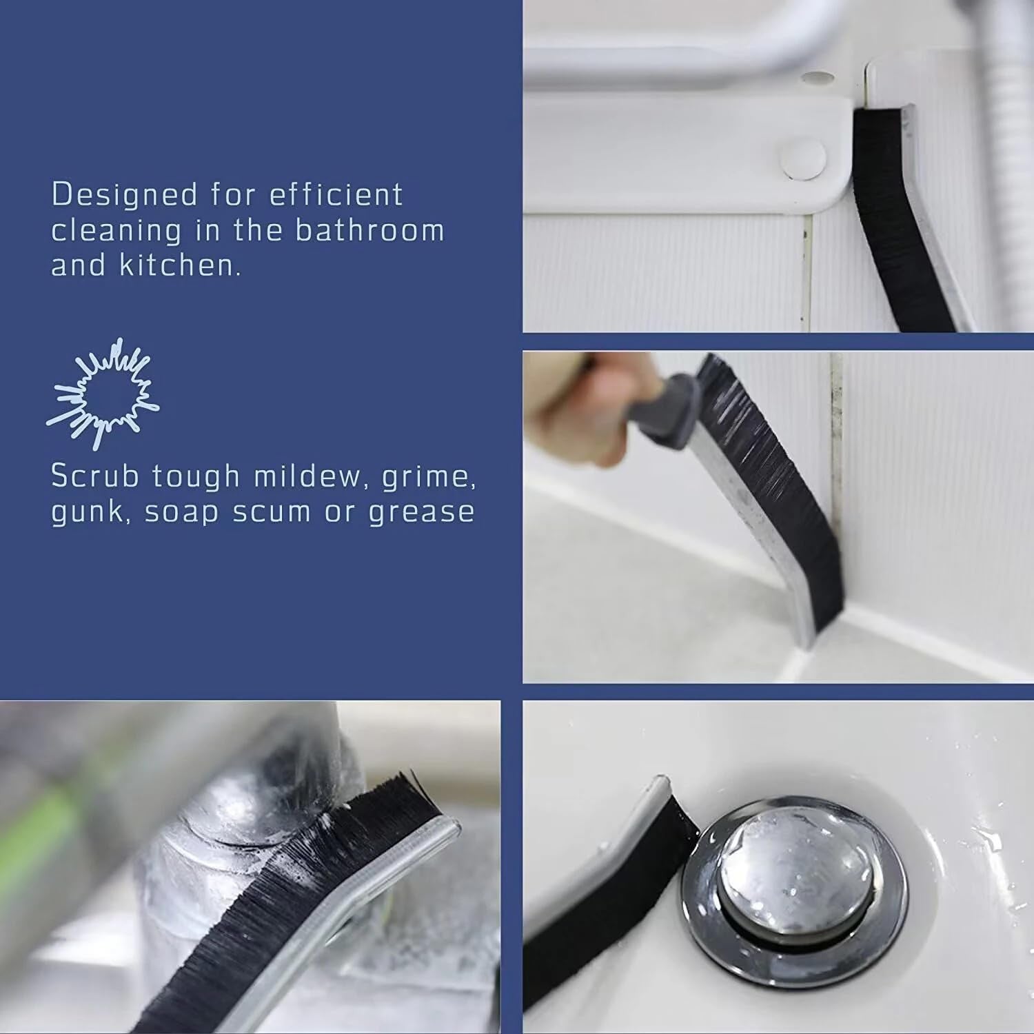 Multifunctional Gap Cleaning Brush for Bathroom, Tiles & Grout