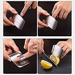 Stainless Steel Finger Guard for Safe Kitchen Cutting