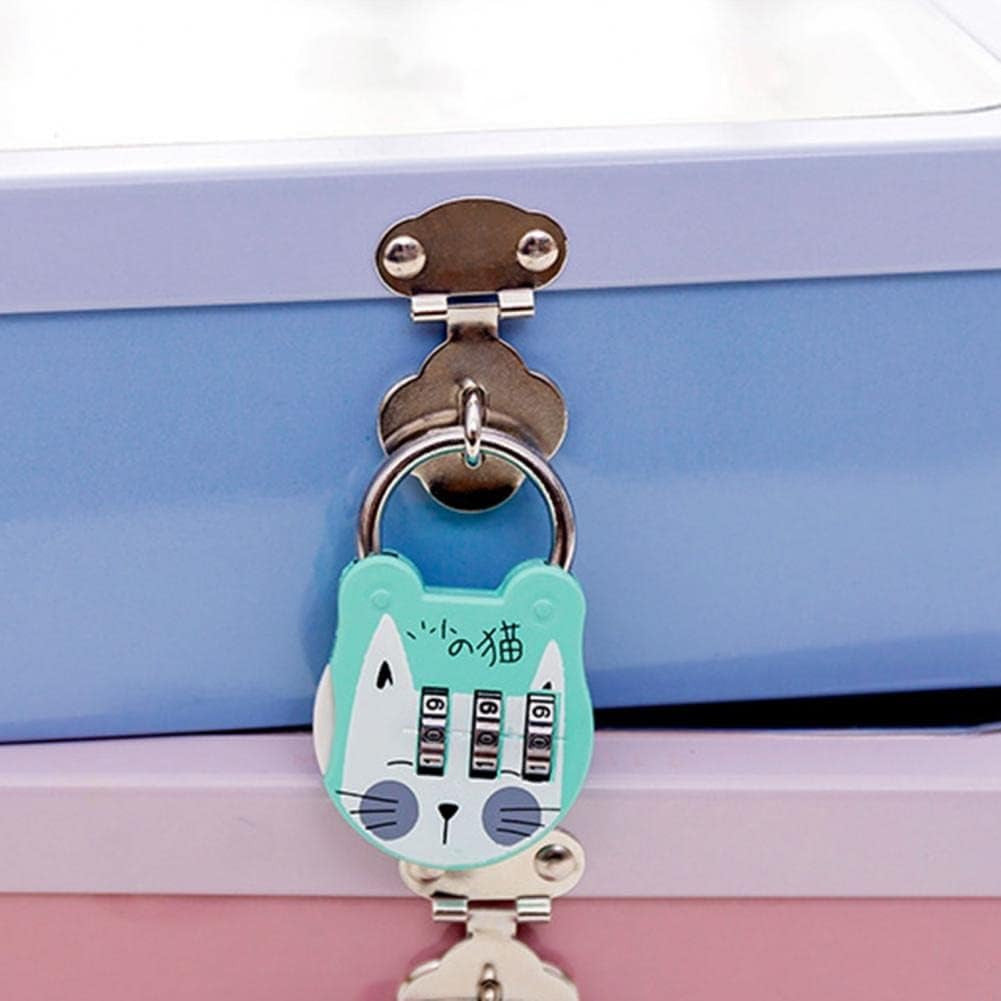 Mini 3-Digit Stainless Steel Password Lock for Luggage & Cabinets