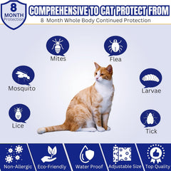 Dog Collar with Flea and Tick Protection - Pet Neck Chain