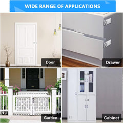 3-Digit Keyless Cabinet Lock with Password & Safety Buckle